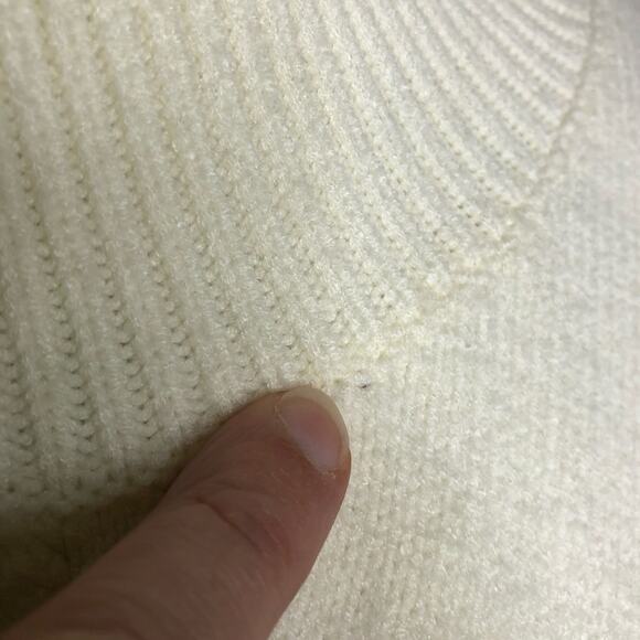 Anthropologie Maeve cream mock turtleneck sweater size Small - Picture 6 of 16